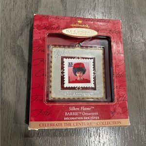 * New 1999 Hallmark Barbie 40th Anniversary ceramic & metal ornament